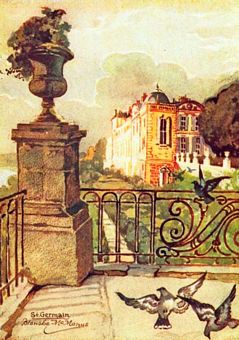 Painting, Saint-Germain-en-Laye, Yvelines, France, by Blanche McManus